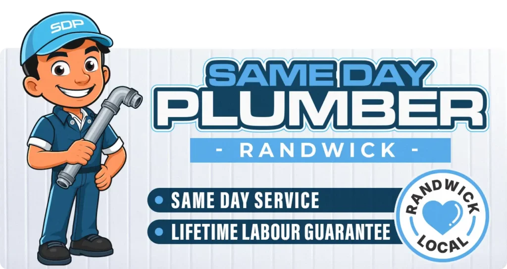 Same Day Plumber Web Graphic Randwick